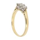 18ct Yellow Gold 0.50ct Brilliant Cut Diamond Trilogy Ring