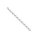 9ct White Gold Fancy Bracelet 7"