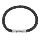 Unique & Co Black Leather Bracelet