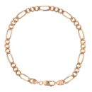 9ct Yellow Gold Figaro Bracelet 8"