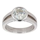 18ct White Gold Diamond 2.30ct Solitaire Ring