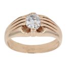 9ct Yellow Gold 0.75ct Diamond Signet Ring