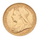 1899 Victoria Old Head UK Full Sovereign Coin