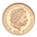 2016 Elizabeth II Fifth Portrait The Battle Of The Atlantic Gibraltar Full Sovereign Coin Boxed
