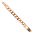 9ct Yellow Gold ID Curb Bracelet 7.5"