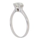 9ct White Gold Moissanite Single Stone Ring