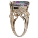 9ct Yellow Gold Mystic Topaz Single Stone Ring