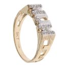 9ct Yellow Gold Cubic Zirconia Mum Ring