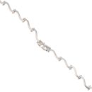 9ct White Gold Fancy Wave Collarette 18"