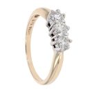 9ct Yellow Gold 0.50ct Diamond Trilogy Ring