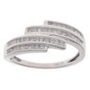 9ct White Gold 0.90ct Diamond Fancy Ring
