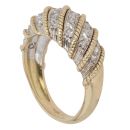 14ct Yellow And White Gold 0.15ct Diamond Fancy Ring