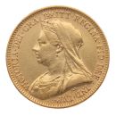 1894 Victoria Old Head UK Half Sovereign Coin