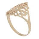 9ct Yellow Gold Fancy Cut Out Patterned Ring