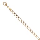 14ct Yellow Gold Figaro Bracelet 7.5"