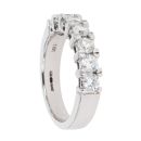 18ct White Gold Certificated Diamond Half Eternity Ring