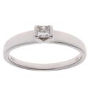 Platinum 0.25ct Princess Cut Diamond Solitaire Ring