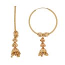 22ct Yellow Gold Chandelier Dropper Hoop Earrings