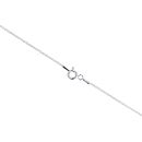 Silver Cubic Zirconia And Green Gemstone Oval Cluster Pendant And 18" Chain by Icesia