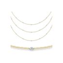 18ct Yellow and White Gold 0.92ct Diamond Chain