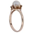 9ct Yellow Gold Pearl Solitaire Ring