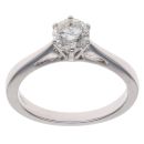 18ct White Gold 0.78ct Brilliant Cut Diamond Solitaire Ring