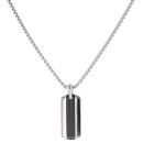 Unique & Co Stainless Steel and Black IP Plated Pendant and Chain 20"
