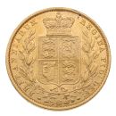 1853 Victoria Young Head UK Full Sovereign Coin