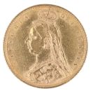 1892 Victoria Jubilee Head UK Half Sovereign Coin