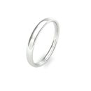 Platinum Slight Court Wedding Band 2.5mm
