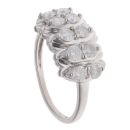 9ct White Gold 1.00ct Brilliant Cut Diamond Cluster Ring