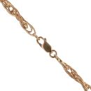 9ct Yellow Gold Patterned Twist Chain 20"