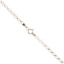 9ct Yellow and White Gold Patterned Heart Pendant and Chain 18"