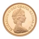 1984 Elizabeth II Decimal Portrait UK Half Sovereign Coin