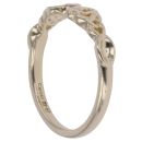 9ct Yellow and Rose Gold 0.05ct Brilliant Cut Diamond Clogau Ring