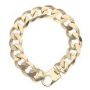 9ct Yellow Gold Curb Bracelet 9"