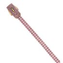 14ct Yellow Gold Amethyst Fancy Bracelet 6.5"