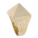 9ct Yellow Gold Pyramid Ring