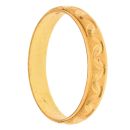 22ct Yellow Gold Patterned Wedding Band 3.5mm
