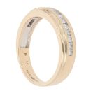 9ct Yellow Gold 0.25ct Brilliant Cut Diamond Half Eternity Ring