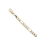 9ct Yellow Gold Figaro Bracelet 7"