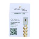 14ct Yellow Gold Monaco Curb Classic Cubic Zirconia Pave Lock Bracelet 8.5"
