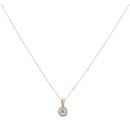 18ct Yellow Gold 0.30ct Brilliant Cut Diamond Solitaire Pendant And Chain 18"