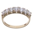 9ct Yellow Gold Cubic Zirconia Eternity Ring