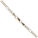 9ct Yellow Gold Diamond Cut Figaro Chain 18"