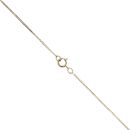 9ct Yellow Gold 0.01ct Diamond and Blue Topaz Pendant and Chain 18"