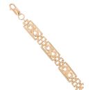 9ct Yellow Gold Infinity Fancy Bracelet 7"