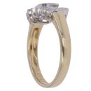 18ct Yellow Gold 0.35ct Diamond And Sapphire Cluster Ring
