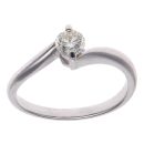 18ct White Gold 0.33ct Brilliant Cut Diamond Solitaire Ring
