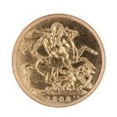 1908 Edward VII Large Head UK Full Sovereign Coin